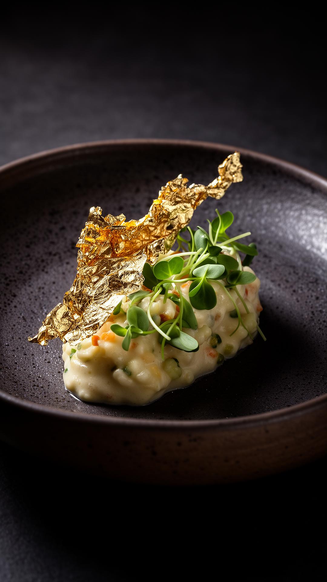 Refined plated dish